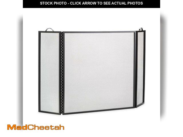 Lot 74-13056328 - Classic Steel Flat Guard 3-Panel Fire Screen - UNUSED