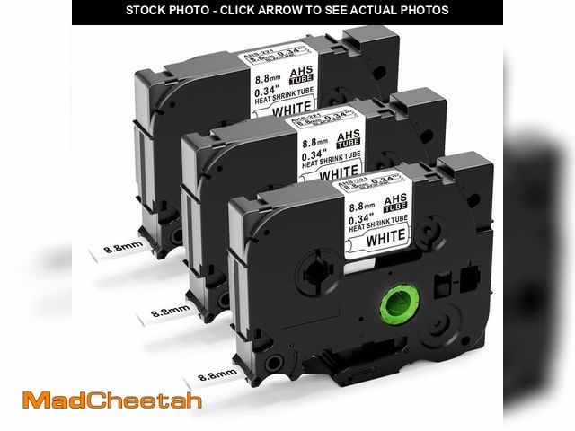 Lot 74-12974289 - Label KINGDOM HSe-221 Heat Shrink Label Compatible with Brother P Touch Heat Shrink Tubing Label HSe...