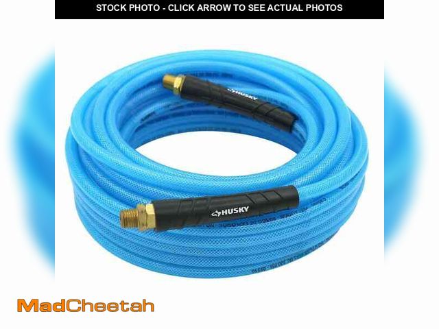 Lot 74-12550479 - *SEE DETAILS* husky 1/4 in. x 50 ft. Poly Air Hose *SEE DETAILS*  - USED