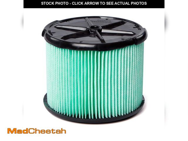 Lot 74-14255737 - RIDGID Genuine HEPA Material Pleated Shop Vacuum Filter Replacement for Most 3-4.5 Gal. RIDGID Wet D...