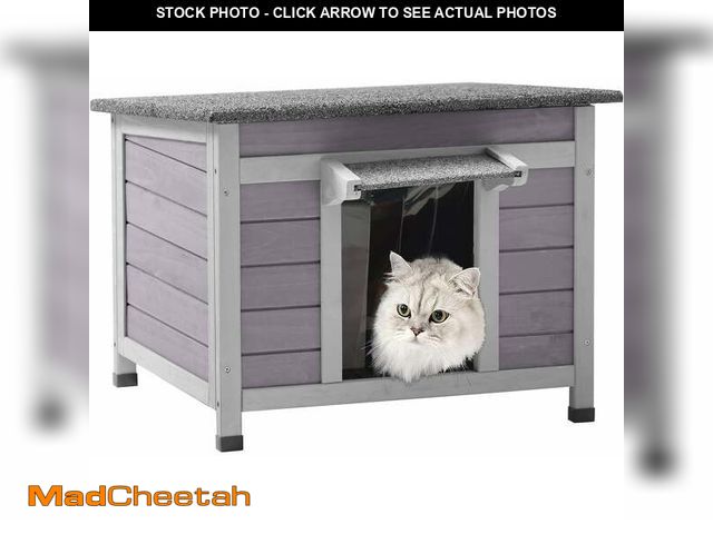 Lot 74-12782941 - Aivituvin Outdoor Cat House Feral Cat Enclosure, Small Pet House Rainproof Cat House - UNUSED