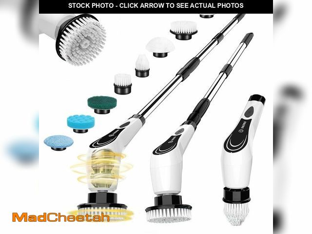 Lot 74-12876155 - Electric Spin Scrubber, Cordless Cleaning Brush, Shower Scrubber with 8 Brush Heads, Power Scrubber ...