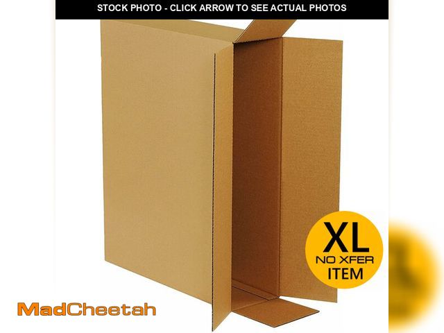 Lot 74-13073114 - BOX USA Side Loading Shipping Boxes Large 26"L x 6"W x 20"H 10-Pack - Corrugated Cardboard Box for M...