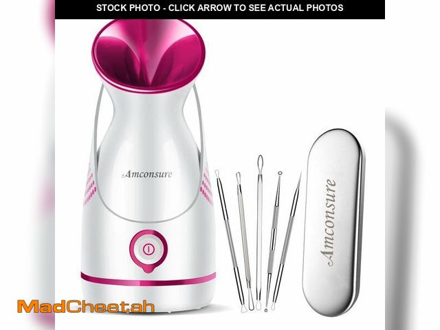 Lot 74-14044912 - Amconsure Facial Steamer - Nano Ionic Face Steamer Warm Mist Steamer for Home Sauna SPA, Humidifier ...