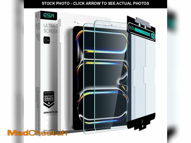 Lot 74-12711574 - ESR 2 Pack Armorite Screen Protector for iPad Pro 13 Inch (M5/M4) 2025/2024, Tempered-Glass Film wit...