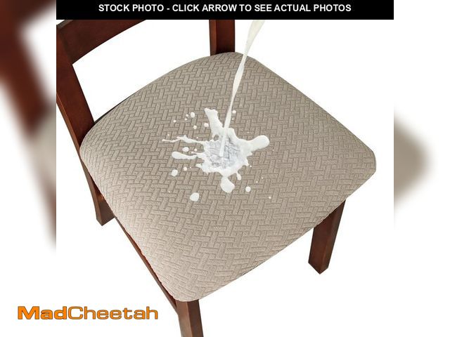 Lot 74-13960756 - Genina Waterproof Seat Covers for Dining Room Chairs Covers Dining Chair seat Covers Kitchen Chair C...