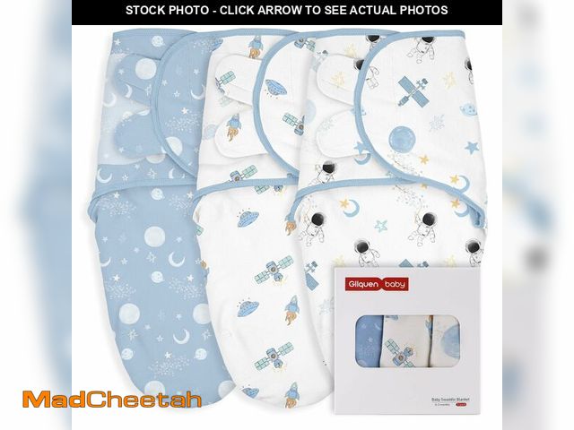 Lot 74-14297478 - GLLQUEN BABY Swaddles for Newborns Organic Cotton, Soft Baby Boy Swaddles 0-3 Months, Womb-Like Slee...