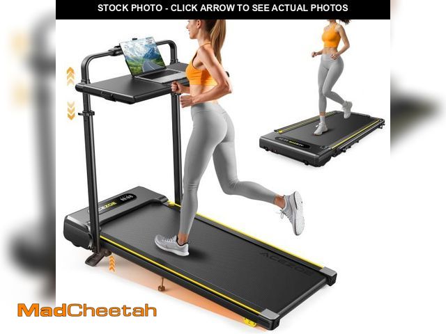 Lot 74-12162633 - Acezoe 3 in 1 Under Desk Treadmill with Incline, Walking Pad with Removable Desk Workstation, Adjust...