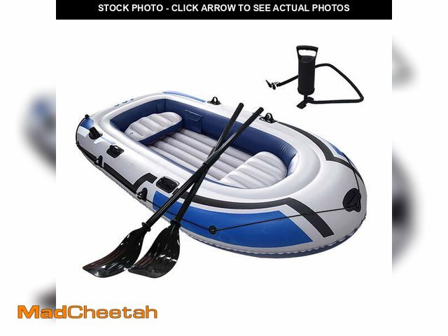 Lot 74-14586332 - BN-LINK 4-Person Inflatable Boat Series with Seats, Inflatable Raft with a Pair of Deluxe Oars, High...
