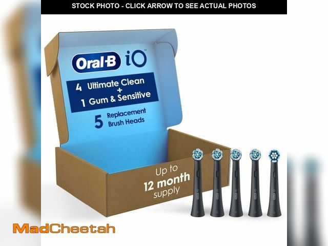 Lot 74-13572984 - Oral-B iO Ultimate Clean Replacement Brush Heads, 5 Count, 4 Ultimate Clean + 1 Gum &amp; Sensitive ...