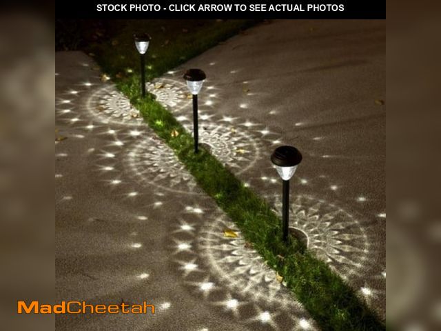 Lot 74-12426485 - 10 Pack Solar Lights for Outside Pathway Walkway Driveway Garden Yard Solar Powered Lights Outdoor W...
