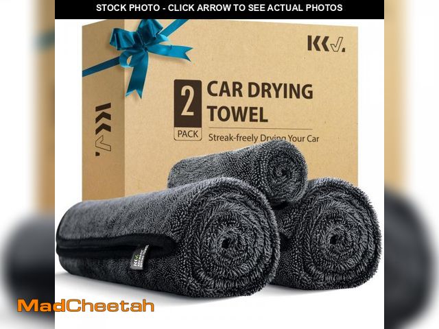 Lot 74-12308880 - KKV 2-Pack Microfiber Towels (35"x 24") Extra Large Ultra Absorbent Drying Towel for Cars and Trucks...