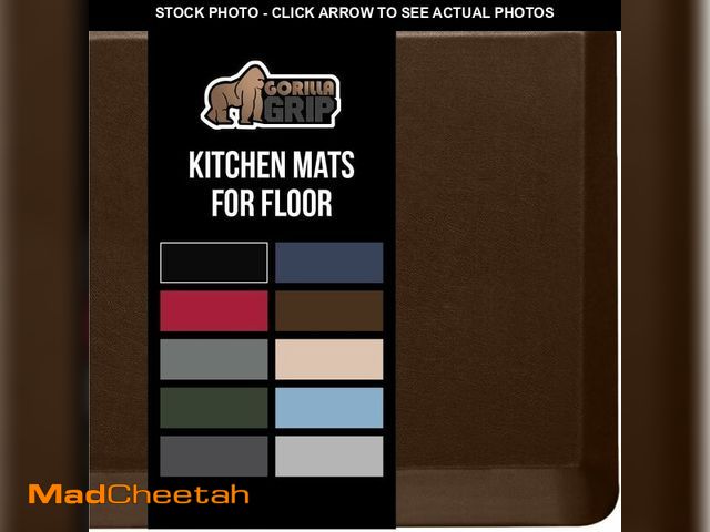 Lot 74-13067983 - GORILLA GRIP Comfortable Cushioned Kitchen Mats for Floor, Waterproof and Stain Resistant Soft Top, ...
