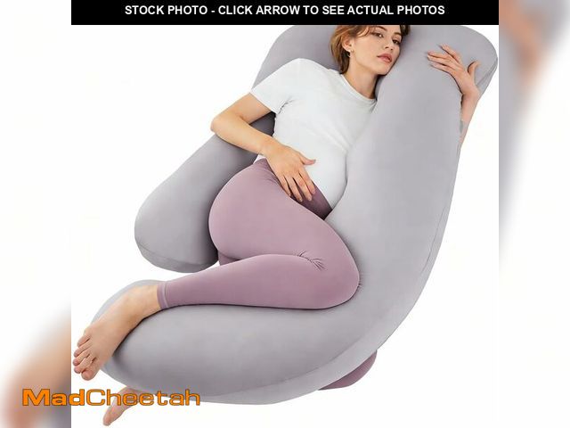 Lot 74-13584341 - ZZZhen Pregnancy Pillow for Sleeping, G Shaped Maternity Pillow - 56 Inch with Grey Microfiber Remov...
