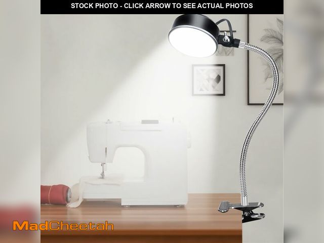 Lot 74-12979573 - WangJiaTai 20W Clip on Light, LED Work Light with Flexible Gooseneck and Clip Base, Shop Tool Lamp f...