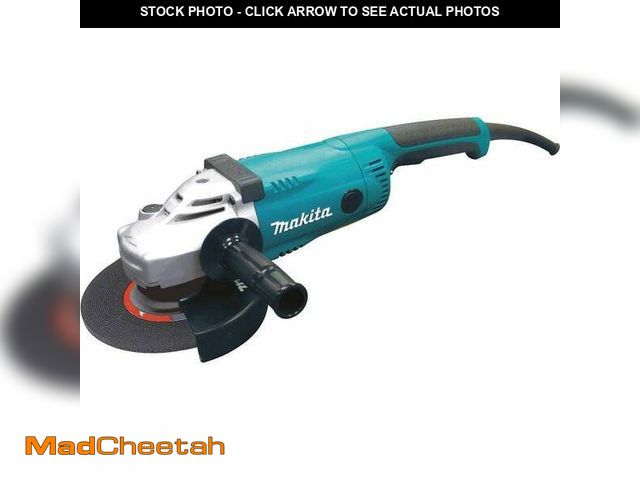 Lot 74-12672431 - (MISSING GUARD,BLADE,NUT) Makita 15 Amp 7 in. Corded Angle Grinder with Grinding wheel, Side handle ...
