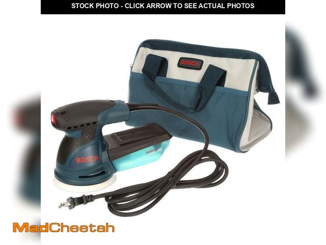 Lot 74-12591822 - *DIRTY/MISSING BAG* Bosch 2.5 Amp 5 in. Corded Variable Speed Random Orbital Sander/Polisher Kit wit...