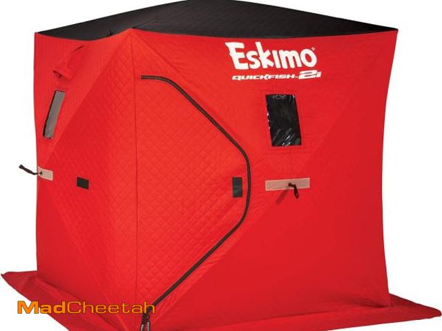 Lot 74-11225930 - Eskimo 19151 Quickfish 2i Insulated Pop-Up Portable Hub-Style Ice Fishing Shelter, 25 Square Feet of...