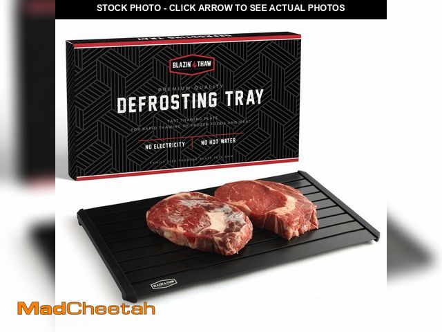 Lot 74-14206797 - BLAZIN' THAW Defrosting Tray for Frozen Meat | 16" Family-Size | Aluminium Plate for Thawing Frozen ...