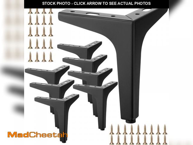 Lot 74-11546898 - Barydat 20 Sets 6 Inch Metal Furniture Legs Sofa Legs Replacement Bed Legs Modern Style Replacement ...