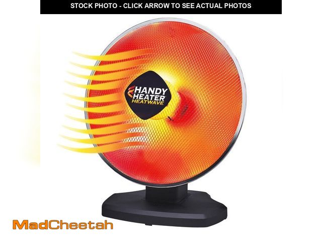 Lot 74-14111061 - *DIRTY* HANDY HEATER 1200-Watt Electric Oscillating Ceramic Parabolic Space Heater *DIRTY*  - USED