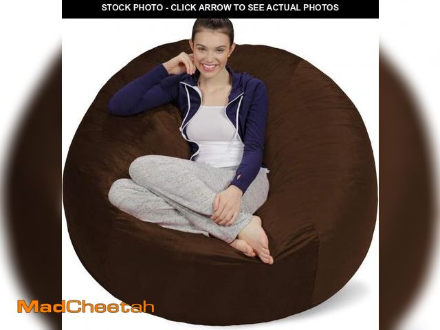 Lot 74-12399332 - Sofa Sack Bean Bag Chair Cover, 5-Feet, Chocolate - UNUSED