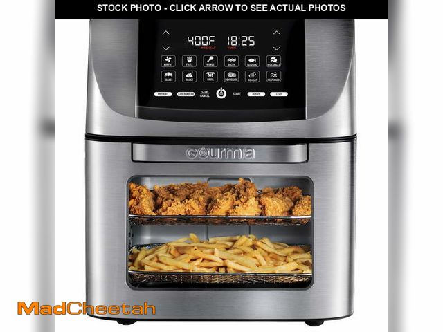 Lot 74-12669594 - Gourmia All-in-One 14 QT Air Fryer, Oven, Rotisserie, Dehydrator with 12 Cooking Functions - UNUSED