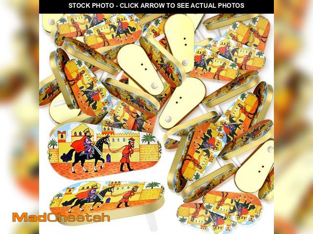 Lot 74-11553080 - Lukmaa 16 Pcs Traditional Purim Gragger Novelty Purim Gragger Noisemaker Metallic Purim Noisemaker H...