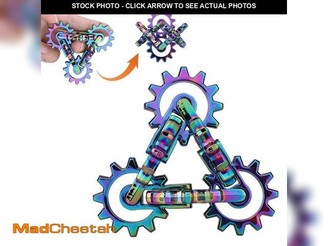 Lot 74-12603981 - Infinity Gear Fidget Toy, Solid Metal Never Ending Flippy Novelty Kinetic Desk Toy, Relieve Stress, ...