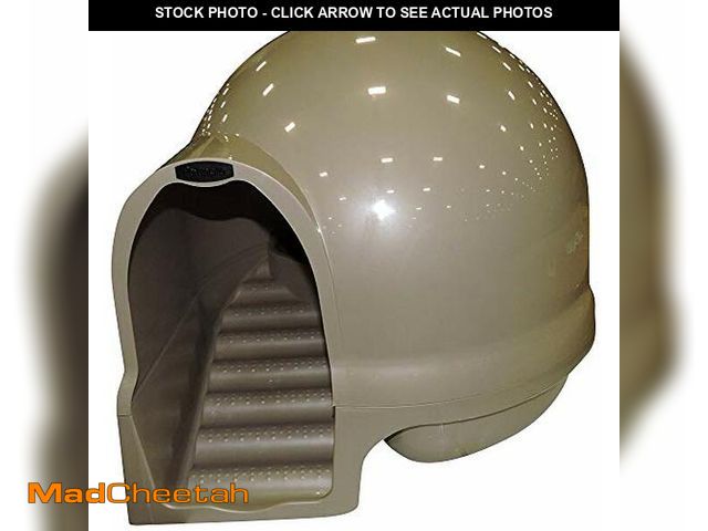 Lot 74-12544299 - Petmate Booda Clean Step Cat Litter Box Dome (Made in the USA with 95% Recycled Materials)- Titanium...