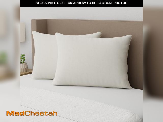 Lot 74-12212810 - AllerEase 100% Organically Grown Soft Cotton Top Allergy Defense Fabric Bed Pillow Naturally Breatha...