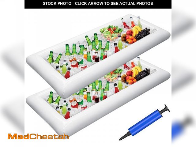 Lot 74-12116359 - Jasonwell Inflatable Serving Bars Ice Buffet Salad Serving Trays Food Drink Holder Cooler Containers...