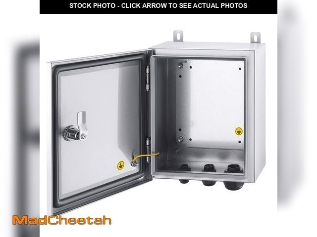 Lot 74-14063035 - Ordentlich IP65 Weatherproof Stainless Steel Box Wall-Mounted Electronic Equipment Enclosure Box wit...