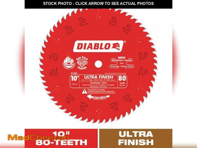 Lot 74-12148691 - 10in. x 80-Tooth Ultra Finish Saw Blade for Wood - UNUSED