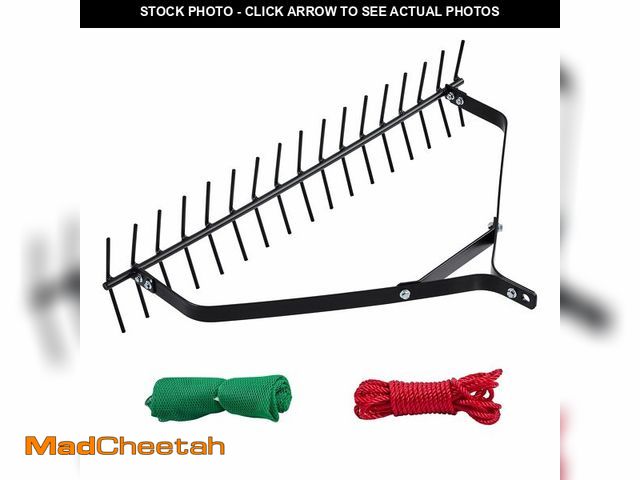 Lot 74-12555672 - VEVOR 32 in Aquatic Weed Rake, 6.3 in Double Sided Lake Weed Rake, Lightweight Pond Weeds Cutter wit...