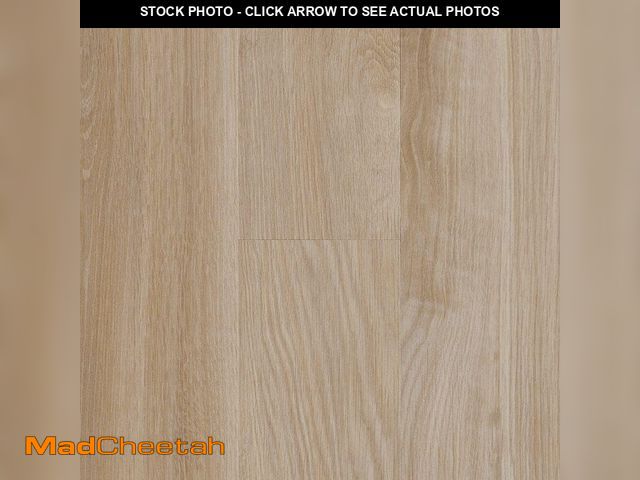 Lot 74-14343343 - TrafficMaster Natural White Oak 3 MIL x 6 in W x 36 in L Peel and Stick Water Resistant Vinyl Tile F...