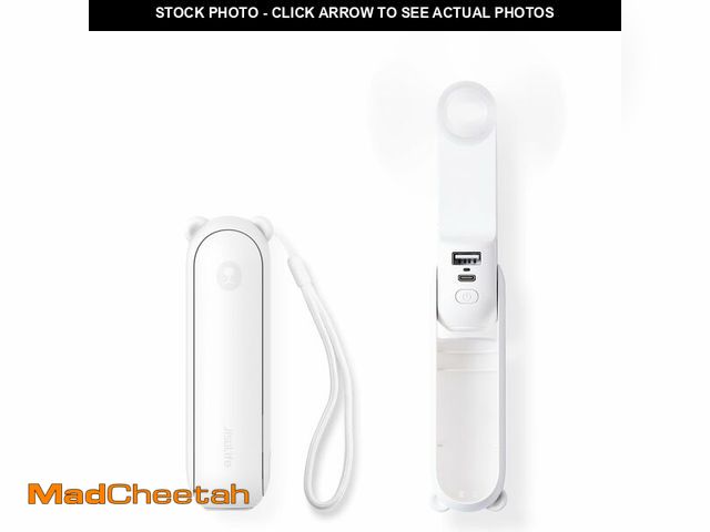 Lot 74-14427816 - JISULIFE 3 IN 1 Portable Fan with Power Bank &amp; Flashlight Featured - USED