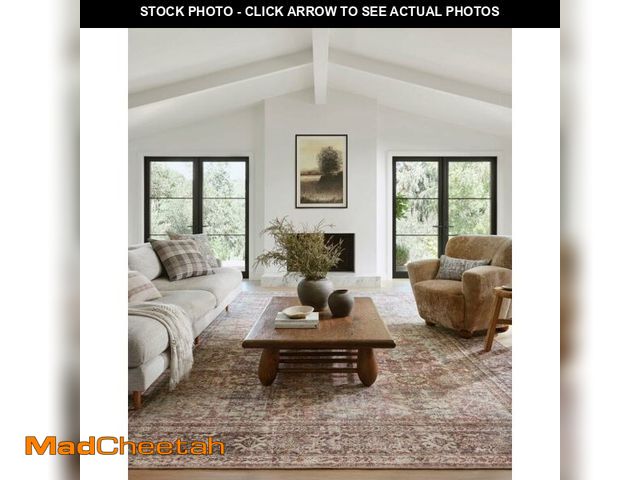 Lot 74-13789504 - Loloi Amber Lewis Georgie Collection GER-06 Bordeaux/Antique 10'-0" x 14'-0", .19" Pile Height, Area...