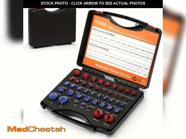 Lot 74-12708576 - 44PCS Thread Checker, Nut and Bolt Thread Checker, Thread Checker Kit in Standard and Metric (23 Sta...