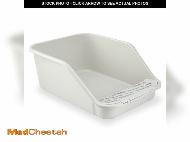 Lot 74-13564342 - SpaceTime Large Cat Litter Box with High Sides,Cat Boxes for Indoor Cats,Cat Litter Pan for Kitty,Li...