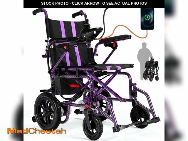 Lot 74-14371102 - Arshin Electric Wheelchairs for Adults 20+ Miles Range,Silent Electric Wheelchair Lightweight Foldab...