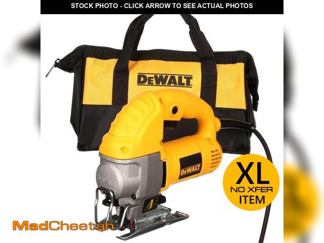 Lot 74-12591959 - *DIRTY/MISSING BAG* DEWALT 5.5 Amp Corded Variable Speed Jig Saw Kit with Bag *DIRTY/MISSING BAG*  -...