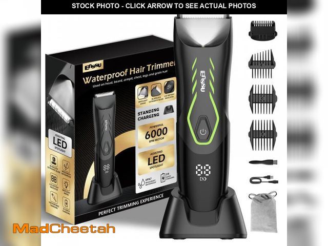 Lot 74-12435614 - ENSSU Manscape Body Hair Trimmer for Men, Pubic Groin Hair Trimmer for Men with Safe Blade, Cordless...