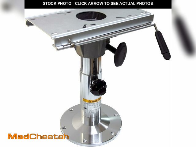 Lot 74-14365094 - Aluminum Adjustable Height Locking Boat Seat Pedestal with SlideÃ¯Â¼ÅBoat Chair Base with height ad...
