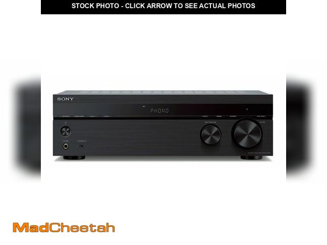 Lot 74-14357771 - Sony STRDH190 2-ch Home Stereo Receiver with Phono Inputs &amp; Bluetooth Black - UNUSED