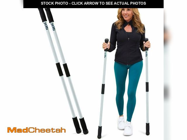 Lot 74-12694585 - Walking Sticks for Women &amp; Men - 2 Lightweight PVC Trekking Poles with Carrying Case - Ideal for...