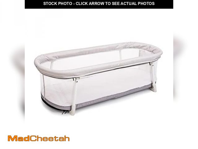 Lot 74-12167103 - Baby Delight Snuggle Nest Bassinet, Portable Baby Bed, for Infants 0 - 5 Months, Driftwood Grey - UN...