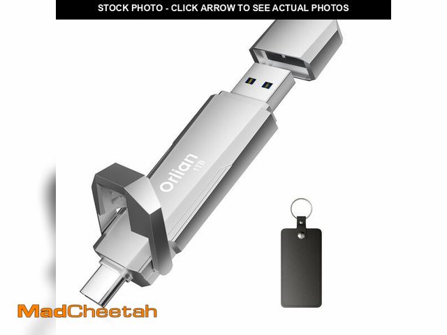 Lot 74-12715650 - Orlian 1TB External Portable SSD USB Solid State Drive Up to 1000MB/s USB 3.2 Gen 2 Dual Drive Type ...