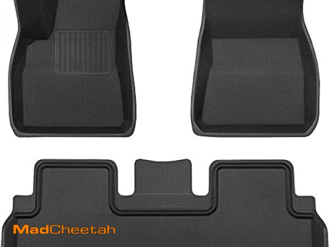 Lot 74-4985277 - TAPTES Floor Mats for Tesla Model 3, Premium All Weather Anti-Slip - USED