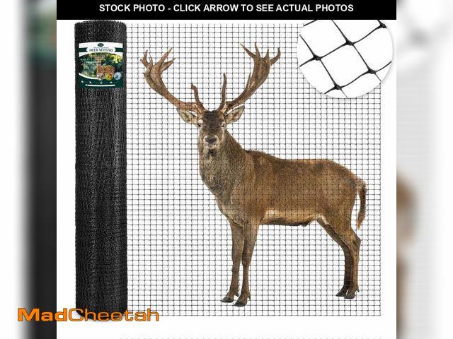 Lot 74-14070364 - LovoIn | Deer Netting Fence, 8.2ft x 165ft Strong Mesh Bird Animal Fence - UNUSED